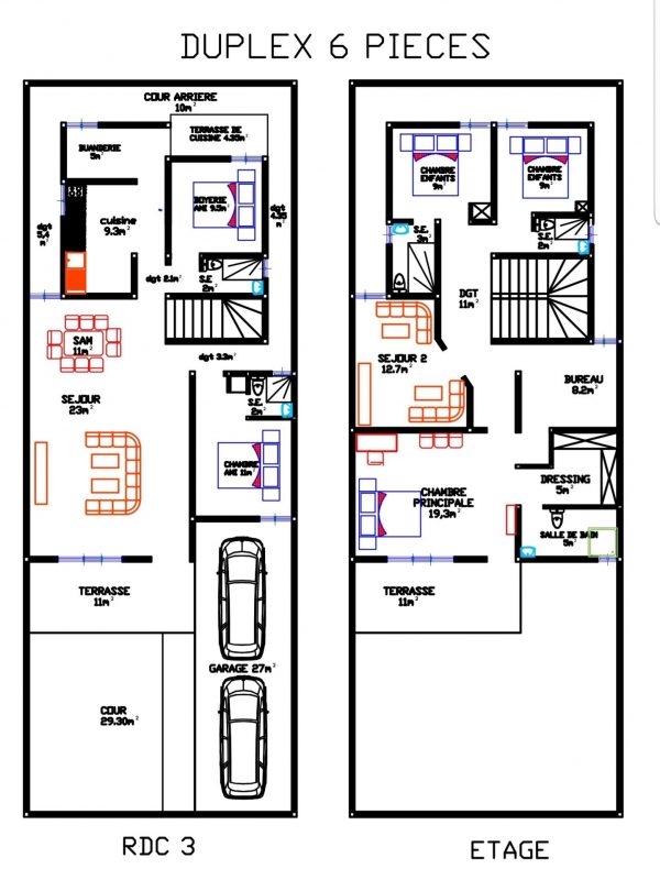 plan duplex
